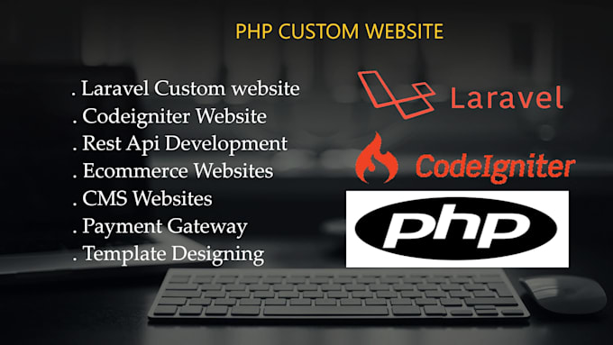 create web applications in PHP, laravel and codigniter