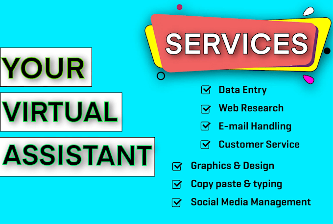 be your virtual assistant for any virtual tasks