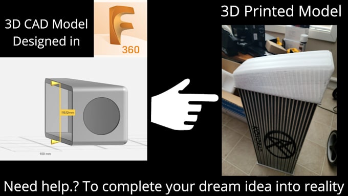 design 3d printing model with fusion 360