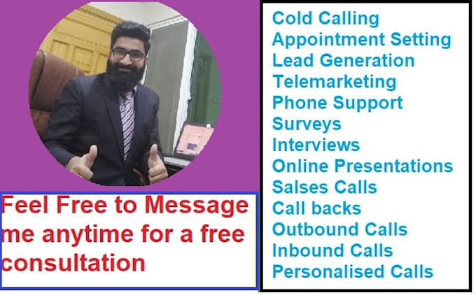 provide professional telemarketing or cold calling service