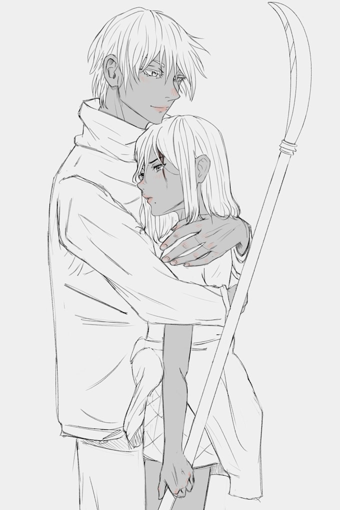 draw anime character illustration