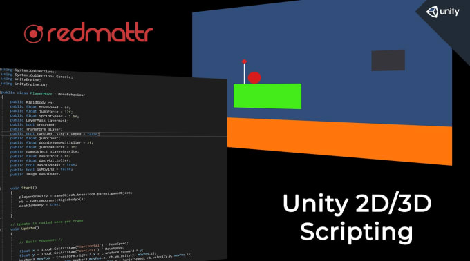 Create unity 3d scripts for your game by Redmattr | Fiverr