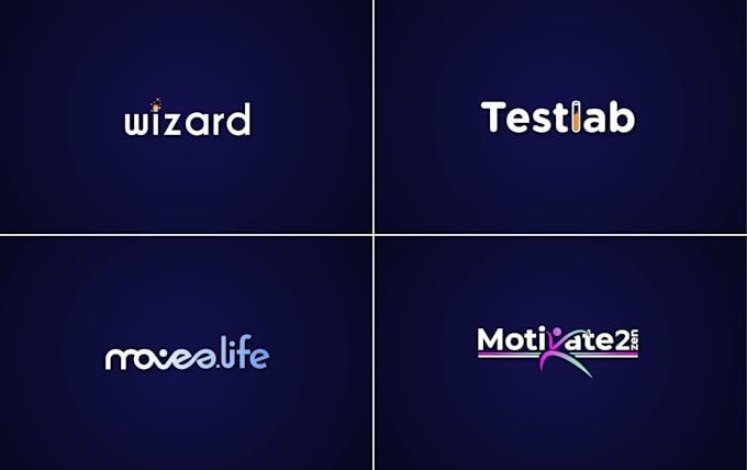 do professional text based, typography, lattermark logo design