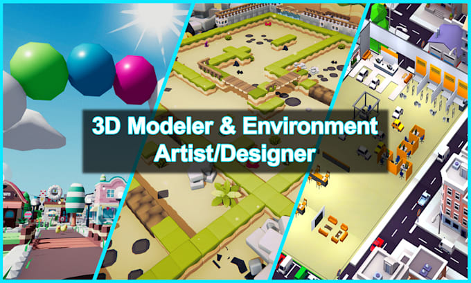 design model and environment for game and animation series