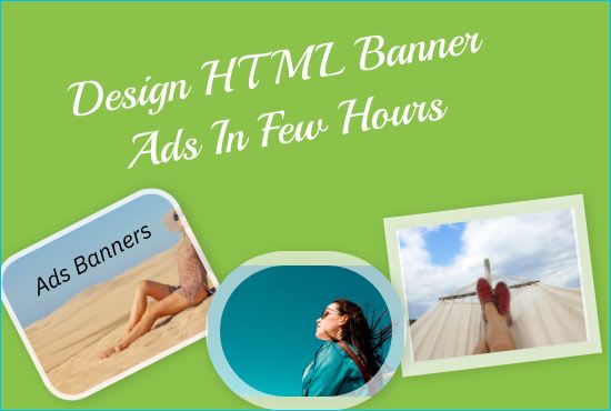 Design html banner ads for adword display ad by Husnain3565 | Fiverr
