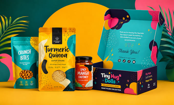design custom product packaging and mailer box with 3d mockup