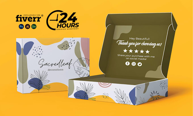 design mailer box and subscription box packaging with 3d mockup