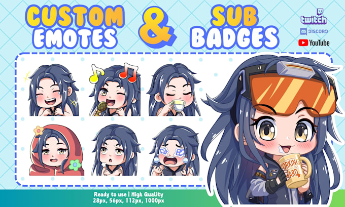 create custom twitch emotes and sub badges