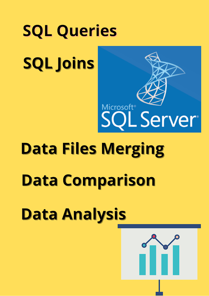 do data analysis, develop databases in sql server