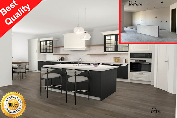do virtual renovation, virtual staging of your property