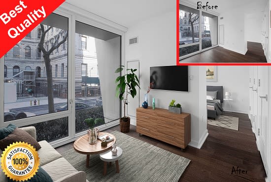 creat realistic virtual home staging with outstanding result