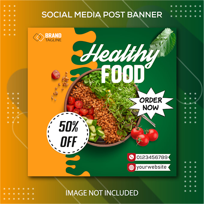design an awesome social media , web and youtube banner