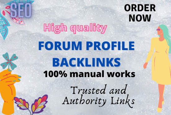 create high quality forum profile backlinks