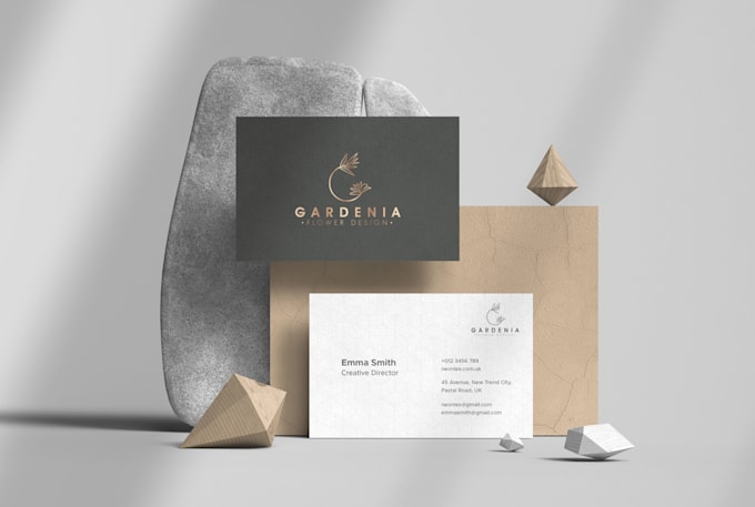 create outstanding print ready business card for you