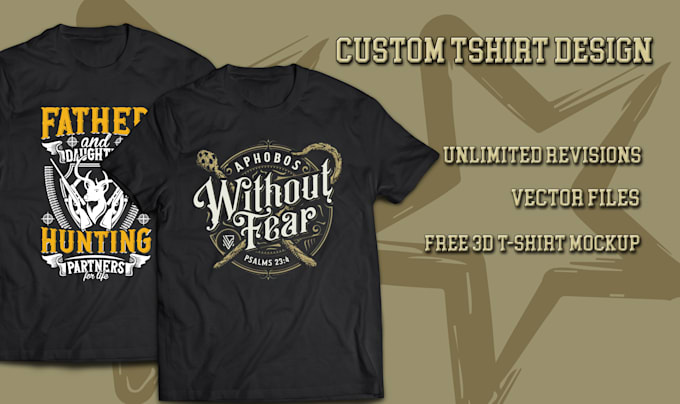 Do trendy bulk and typography t shirt design in 24 hours by ...