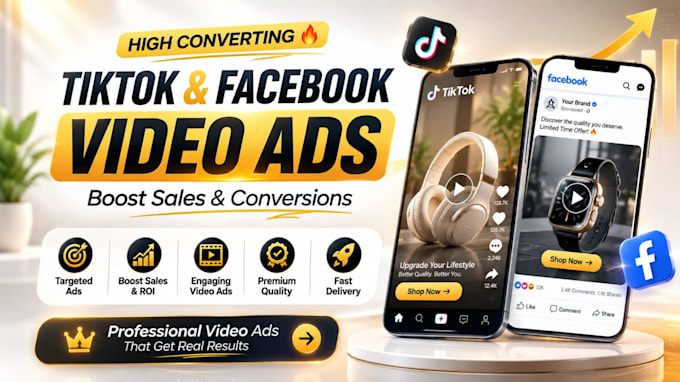 create high converting dropshipping video ads for tiktok and facebook