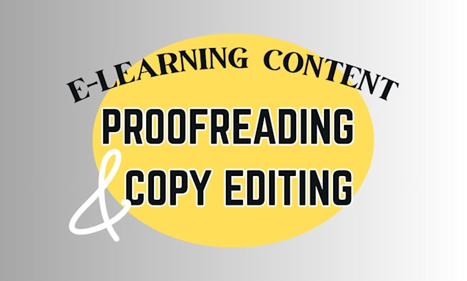 proofread and copy edit your etraining or ecourse content