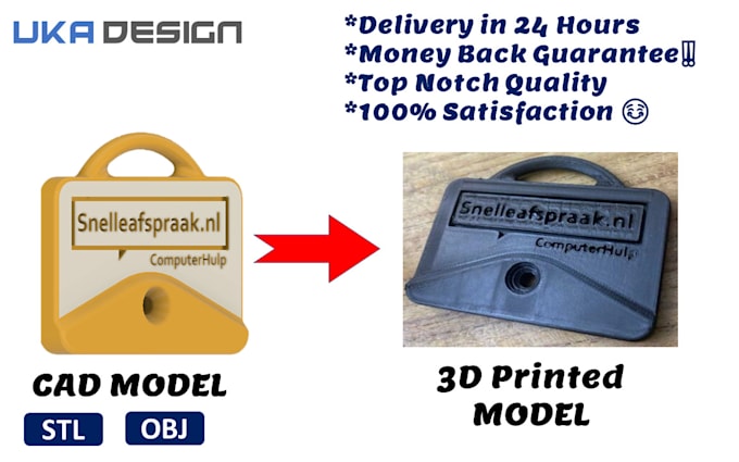 develop high quality 3d cad model  stl file for 3d printing