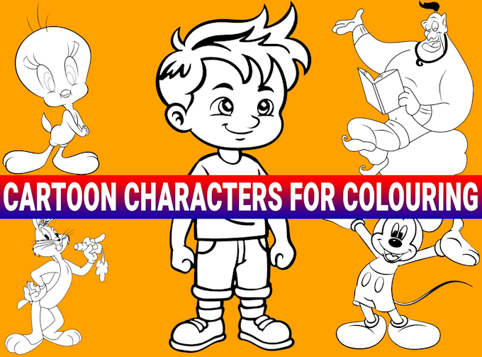 create coloring book drawing pages for kids and children