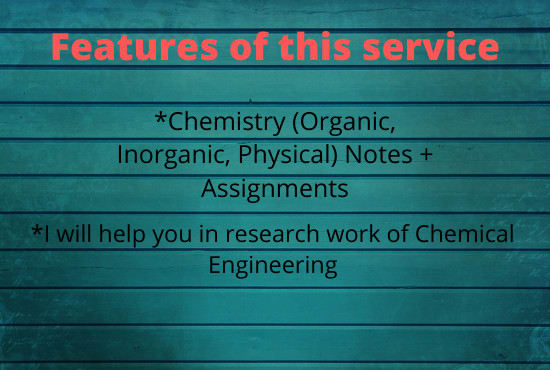 make neat and efficient chemistry notes and assignments