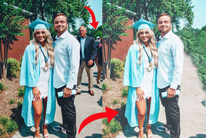 eliminate objects and humans from a photograph in photoshop