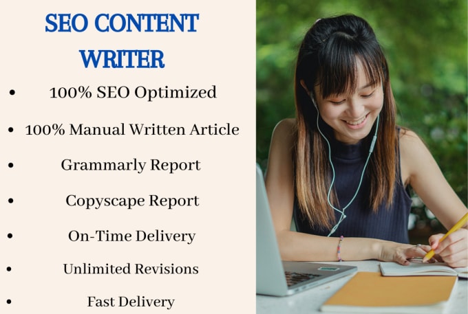 write high quality SEO articles and blog posts with images