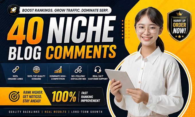 do 40 niche relevant nofollow blog comment backlinks