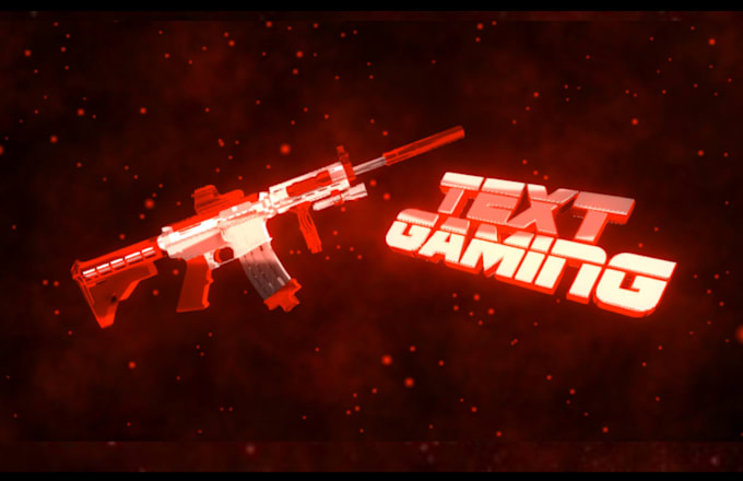 make text, gaming intro, youtube and logo animation video