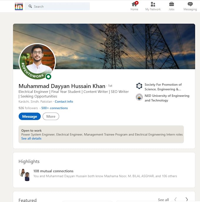 create an awesome linkedin profile