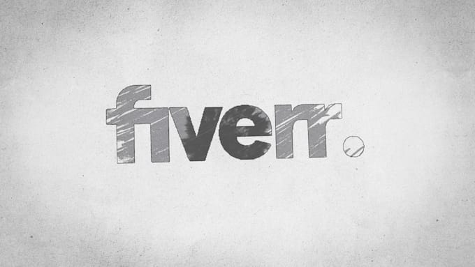 create a pencil scribble logo animation