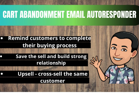 create a cart abandonment email autoresponder in 24 hours