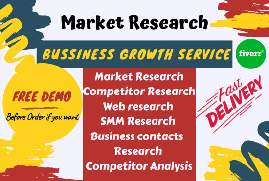 do market research, competitor analysis