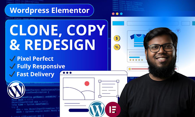 copy, clone or redesign any website using elementor pro
