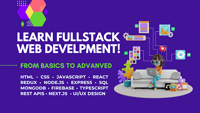 Teach you html, css, javascript, react, and mern stack web development ...