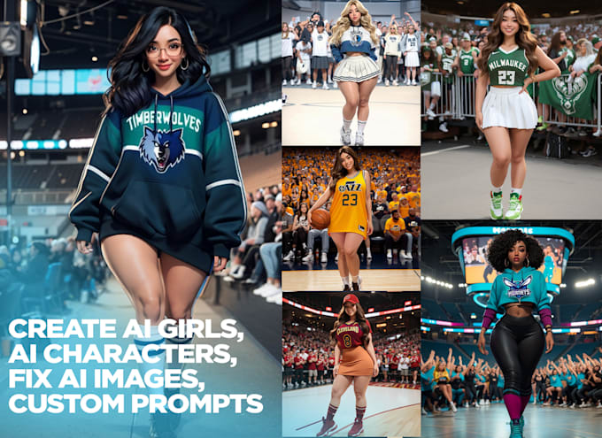 create ai girls, ai characters, fix ai images, HD quality, custom prompts
