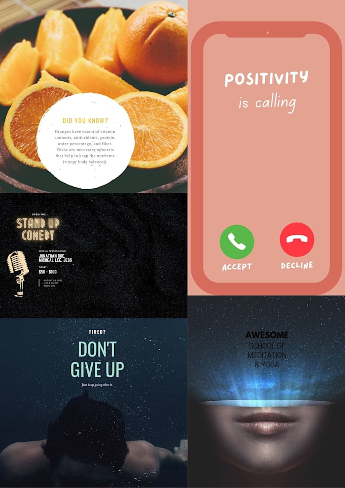 design custom instagram infographics and ads for facebook, tiktok and linkedin