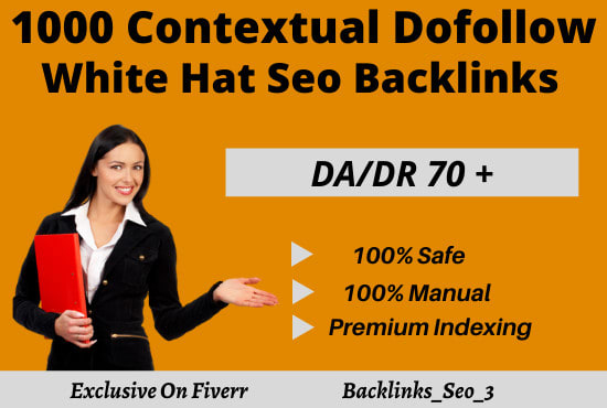 I will create 1000 contextual dofollow white hat seo backlinks