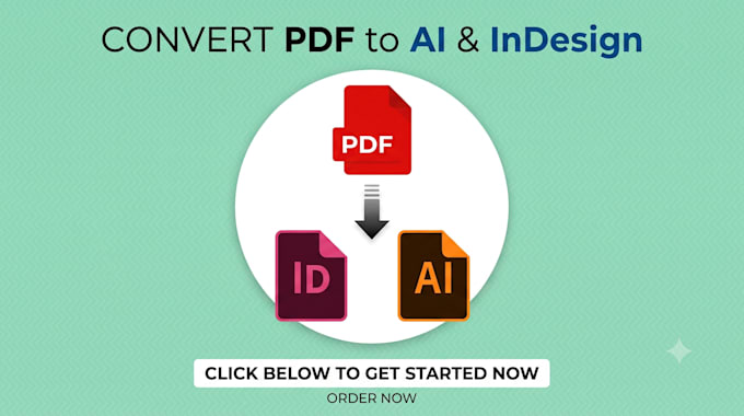 convert pdf file to an indesign or illustrator file