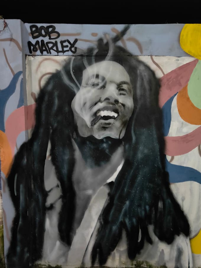 draw realistic face on the wall