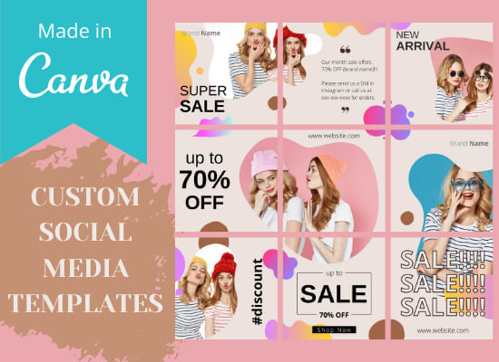 design instagram post templates in canva