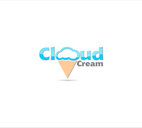 design cloud cream logo in 1 day