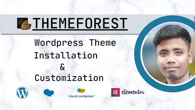 install wordpress, setup theme, do customization