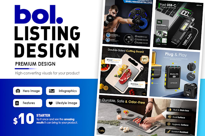 boost your sales on amazon and bol with professional listing designs