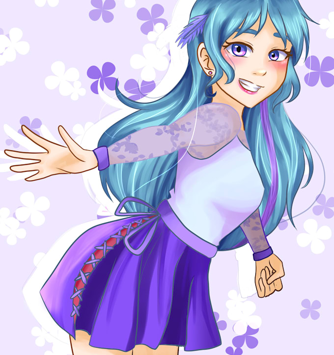 Draw your oc in anime style by Mao_hime | Fiverr