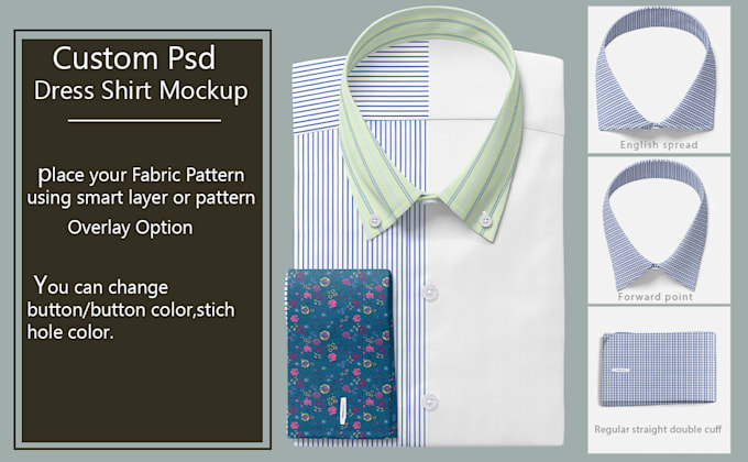 create a custom psd shirt mockup to apply your fabrics