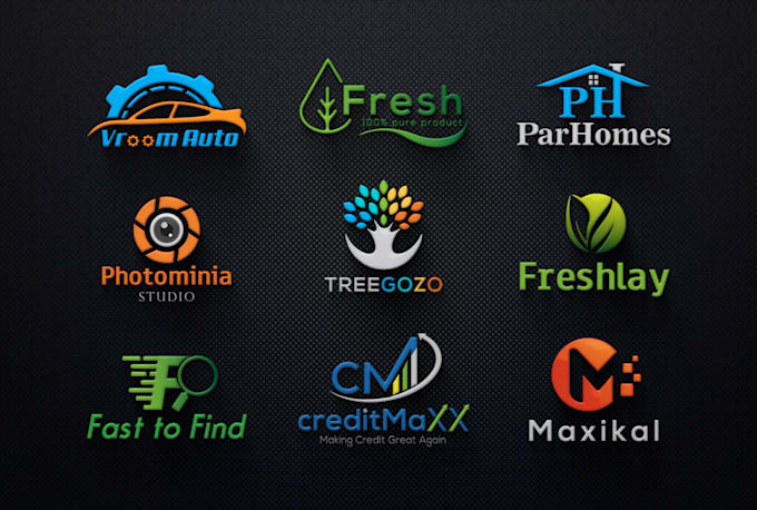 design 3d brand logo with copyrights