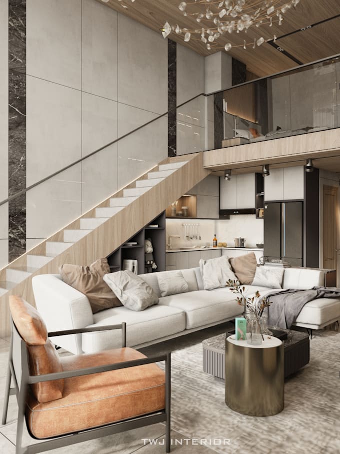 do design or render realistic 3d interior design