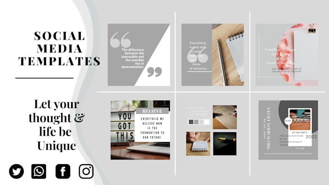 provide creative social media templates for your brand