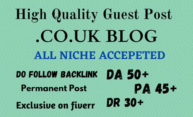 publish the guest post on da 50 co UK blog
