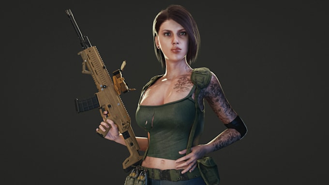 make print or game ready model or 3d character